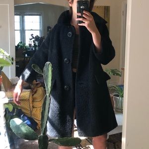Wms vintage 60’s wool swing coat